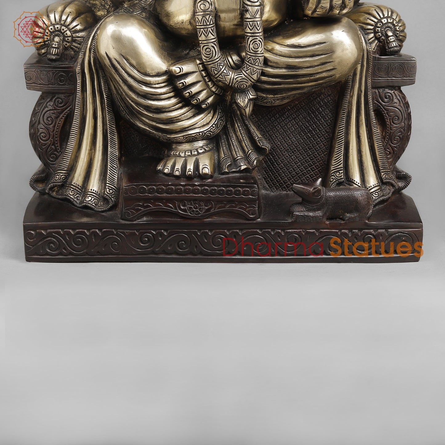 Majestic Lord Ganesha Brass Idol – A Symbol of Wisdom, Success & New Beginnings 24.5”