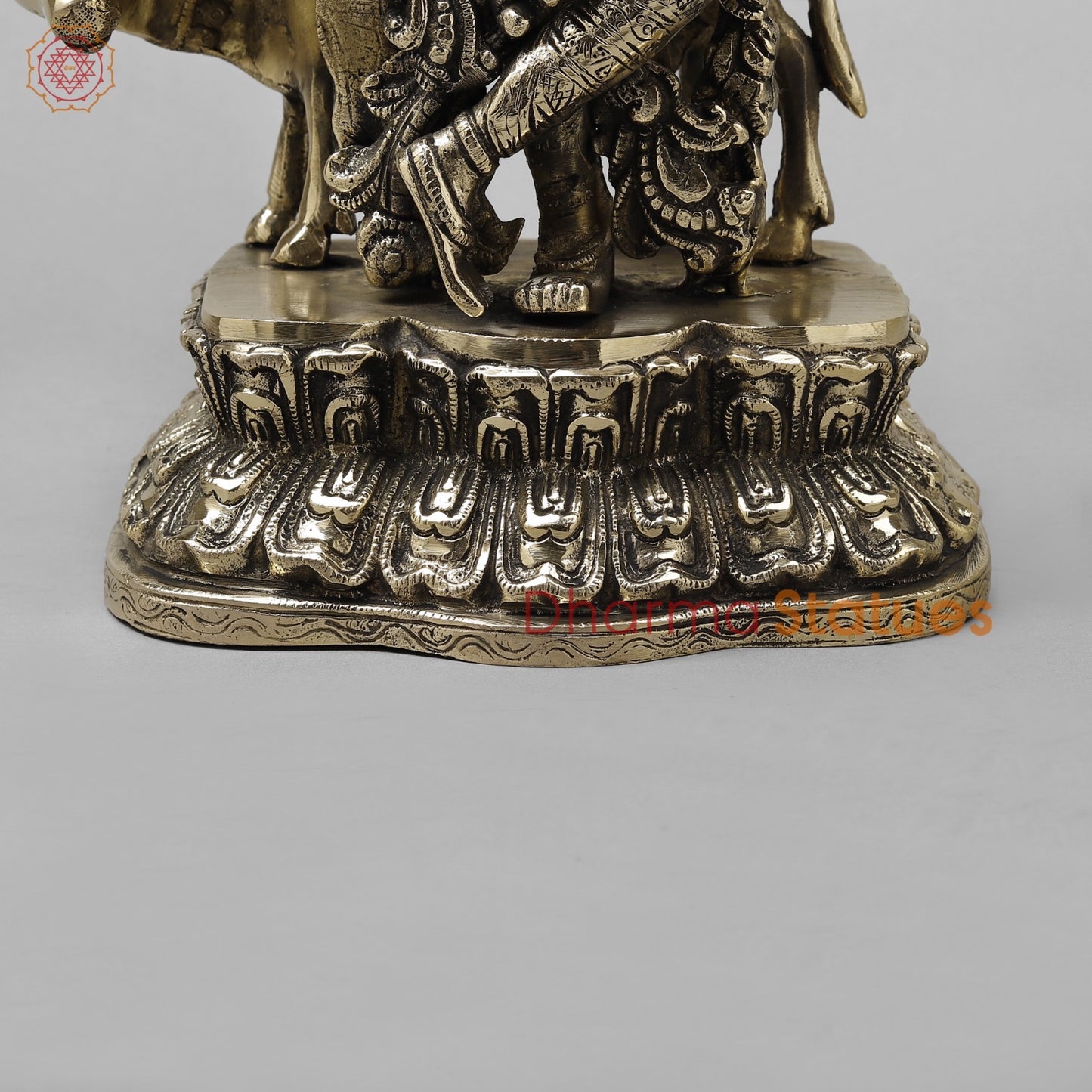 Brass Cow krishna Fine, Smooth finish 17”