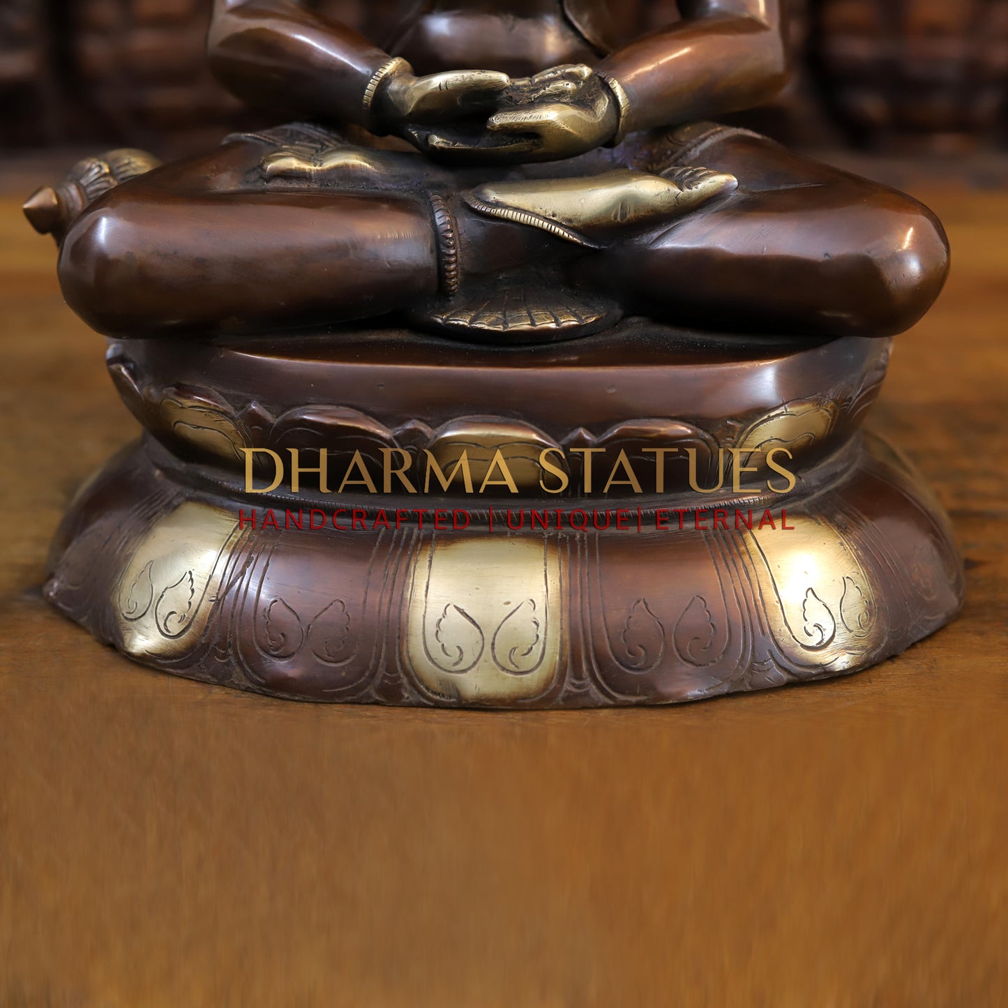 Brass Hanuman Seated, Copper & Gold Finish, 16"