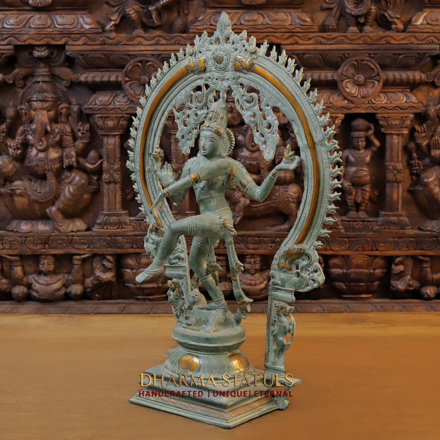 Brass Nataraja, Antique Finish, 25"