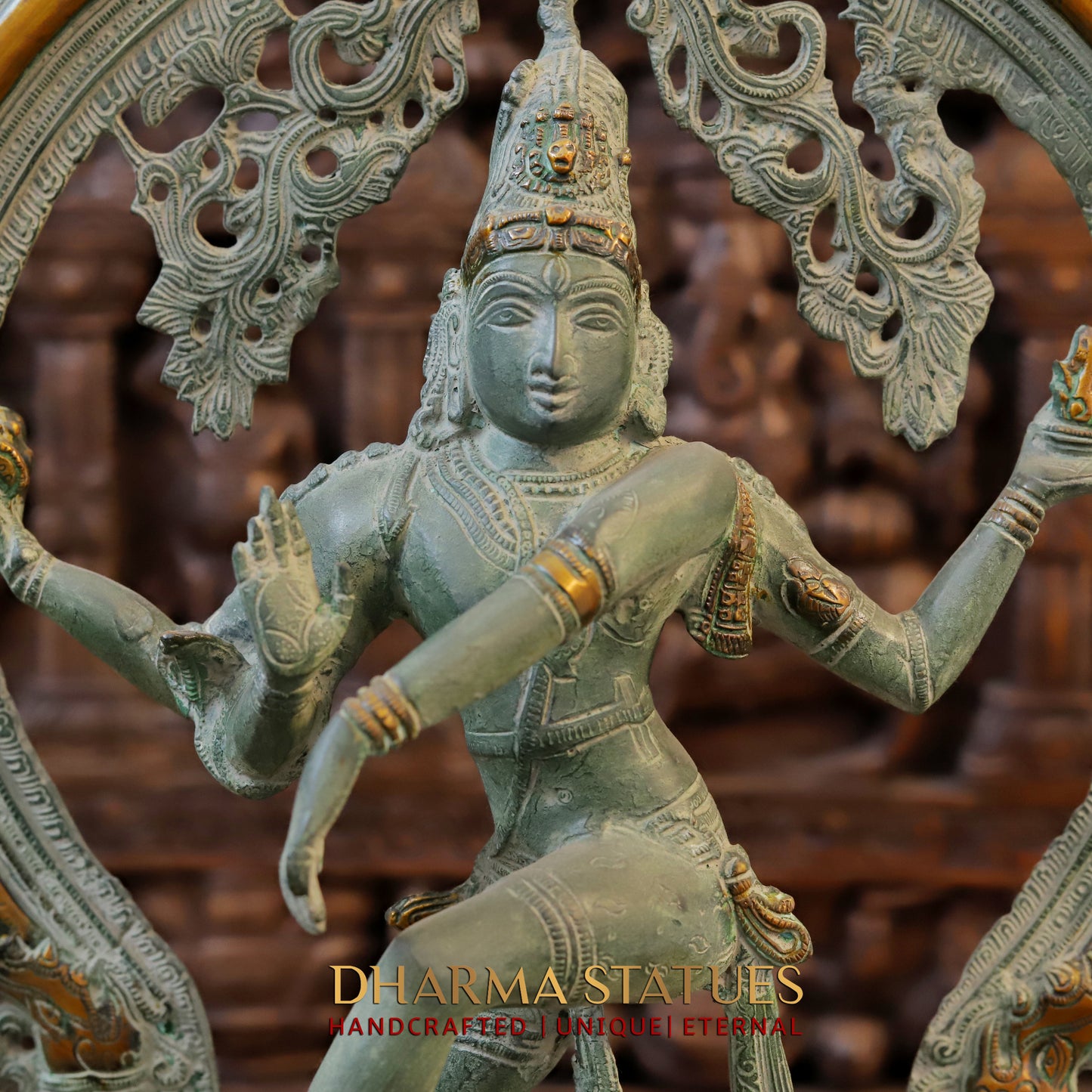 Brass Nataraja, Antique Finish, 25"