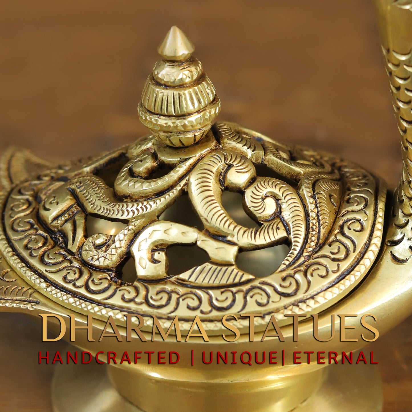 Brass Swan - Incense Burner, Fine Gold Finish, 5"