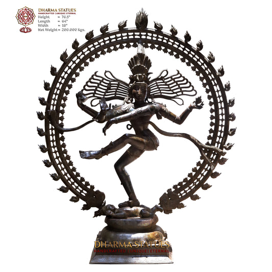 Brass Nataraja, Copper Finish, 76.5"