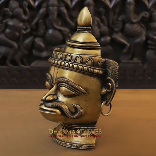 Brass Hanuman Statue, 14"