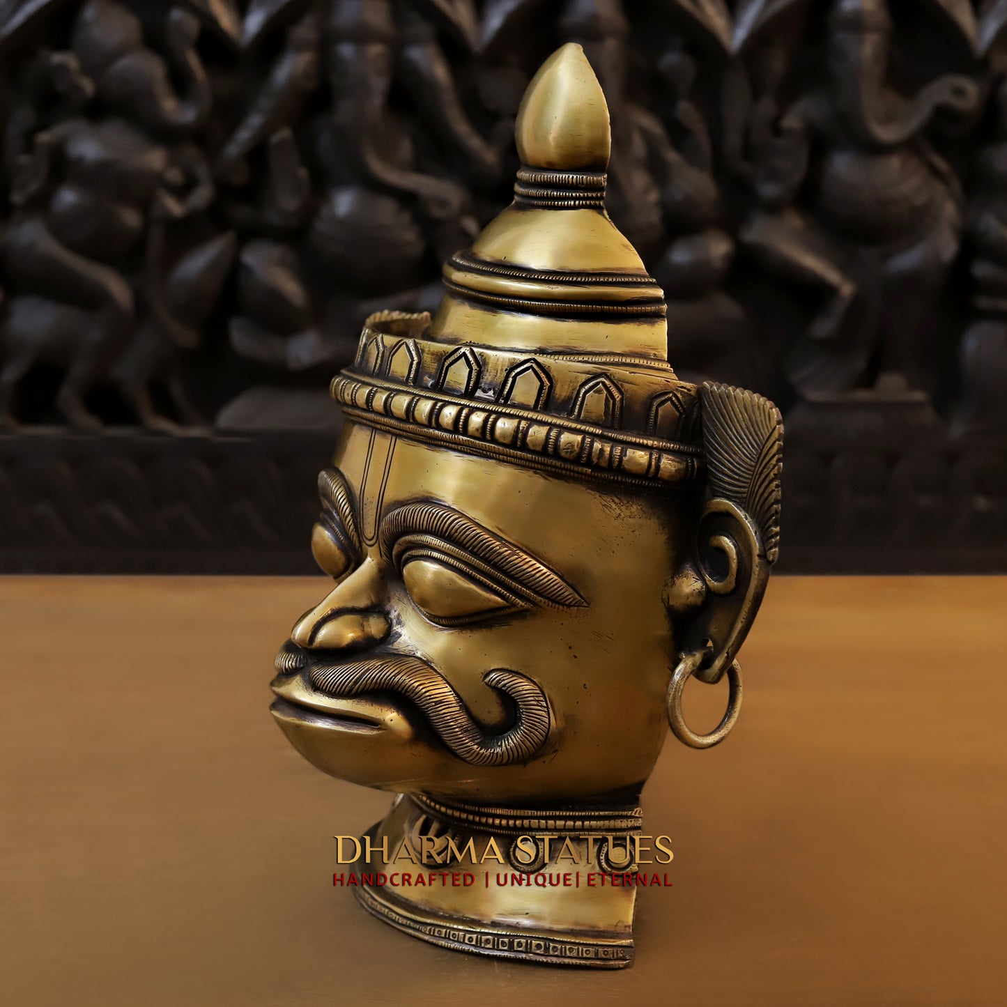 Brass Shiva, Fine Gold Finish, 14"