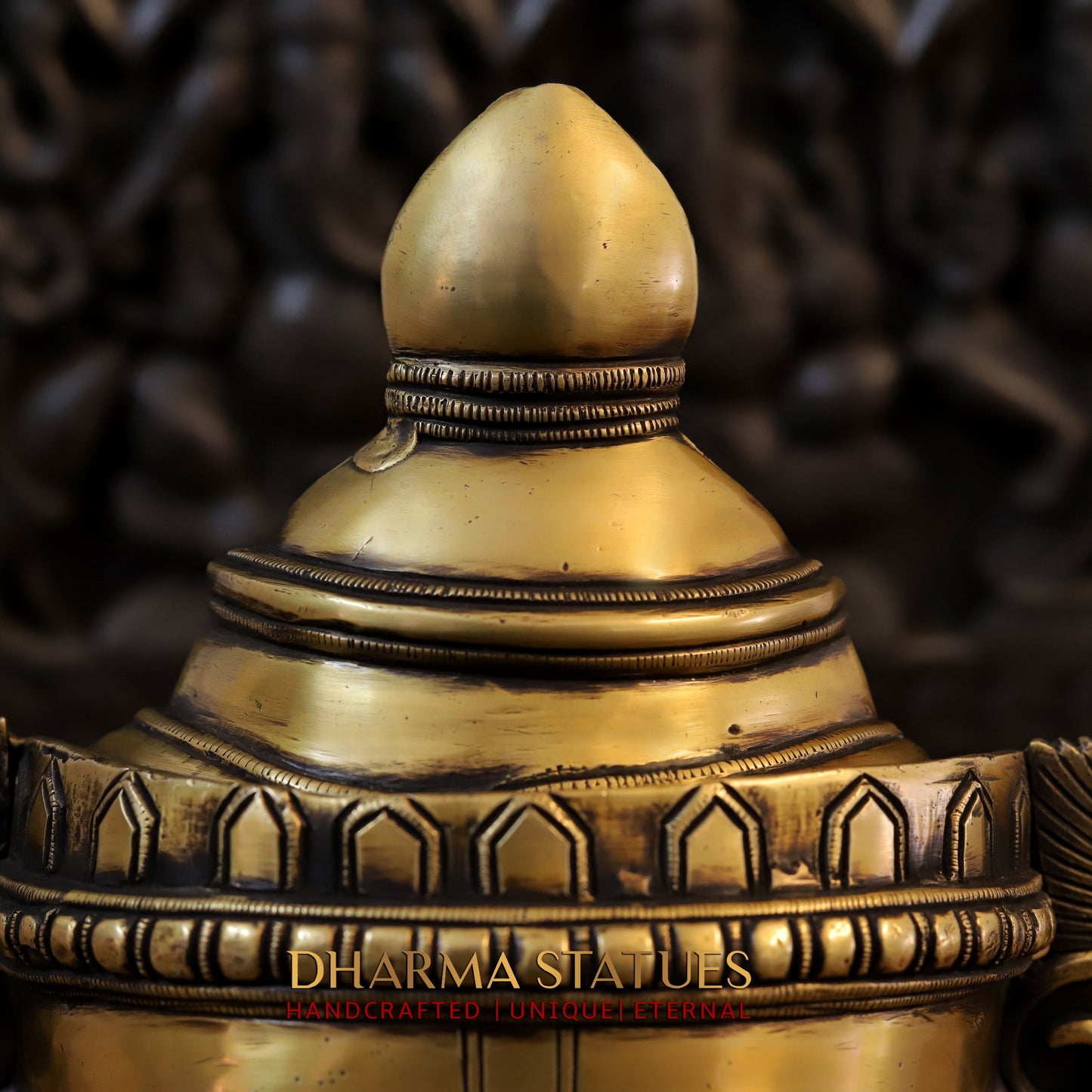 Brass Shiva, Fine Gold Finish, 14"