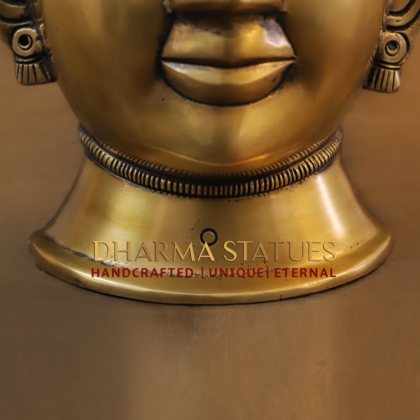 Brass Gauri, Fine Gold Finish, 14"