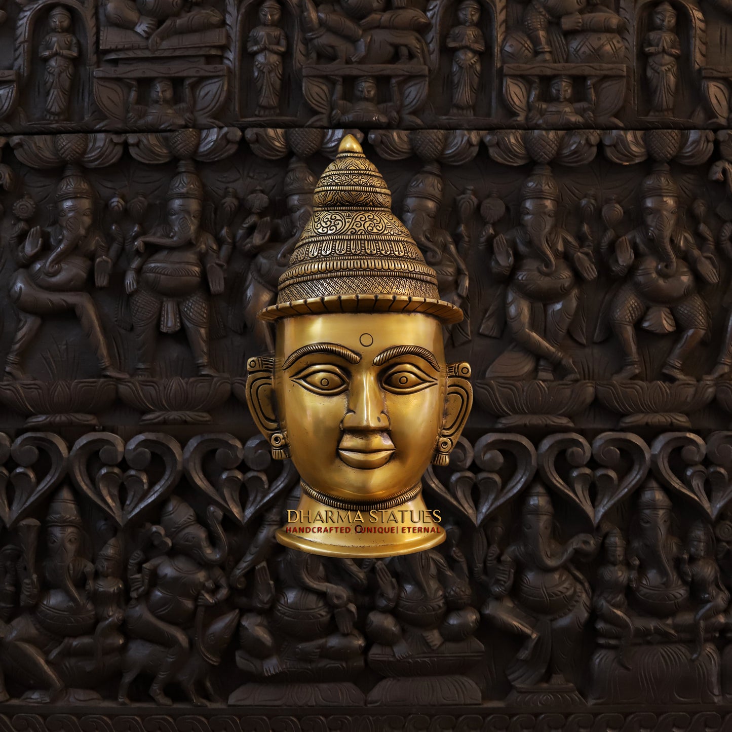 Brass Gauri, Fine Gold Finish, 14"