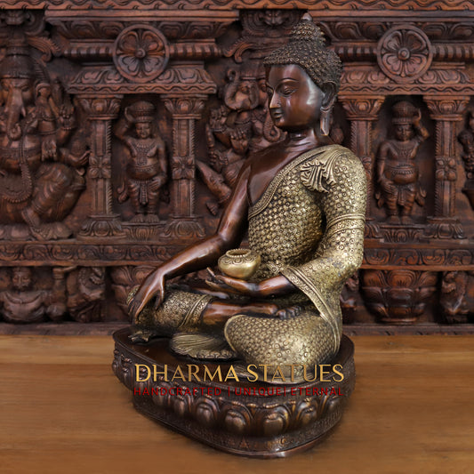 Brass Buddha, Copper Finish, 22"