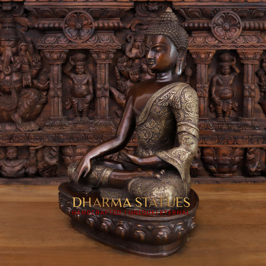 Brass Buddha, Copper Finish, 22"
