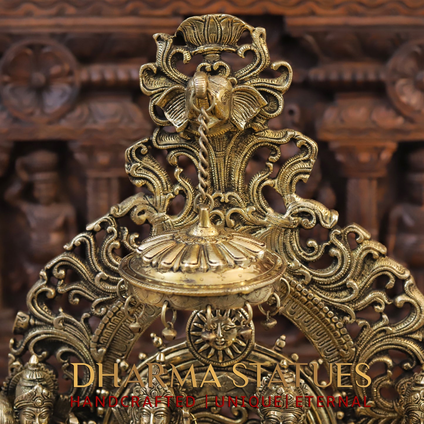 Brass Ram Panchayat ( Ram Darbar), smooth Finish, 23"