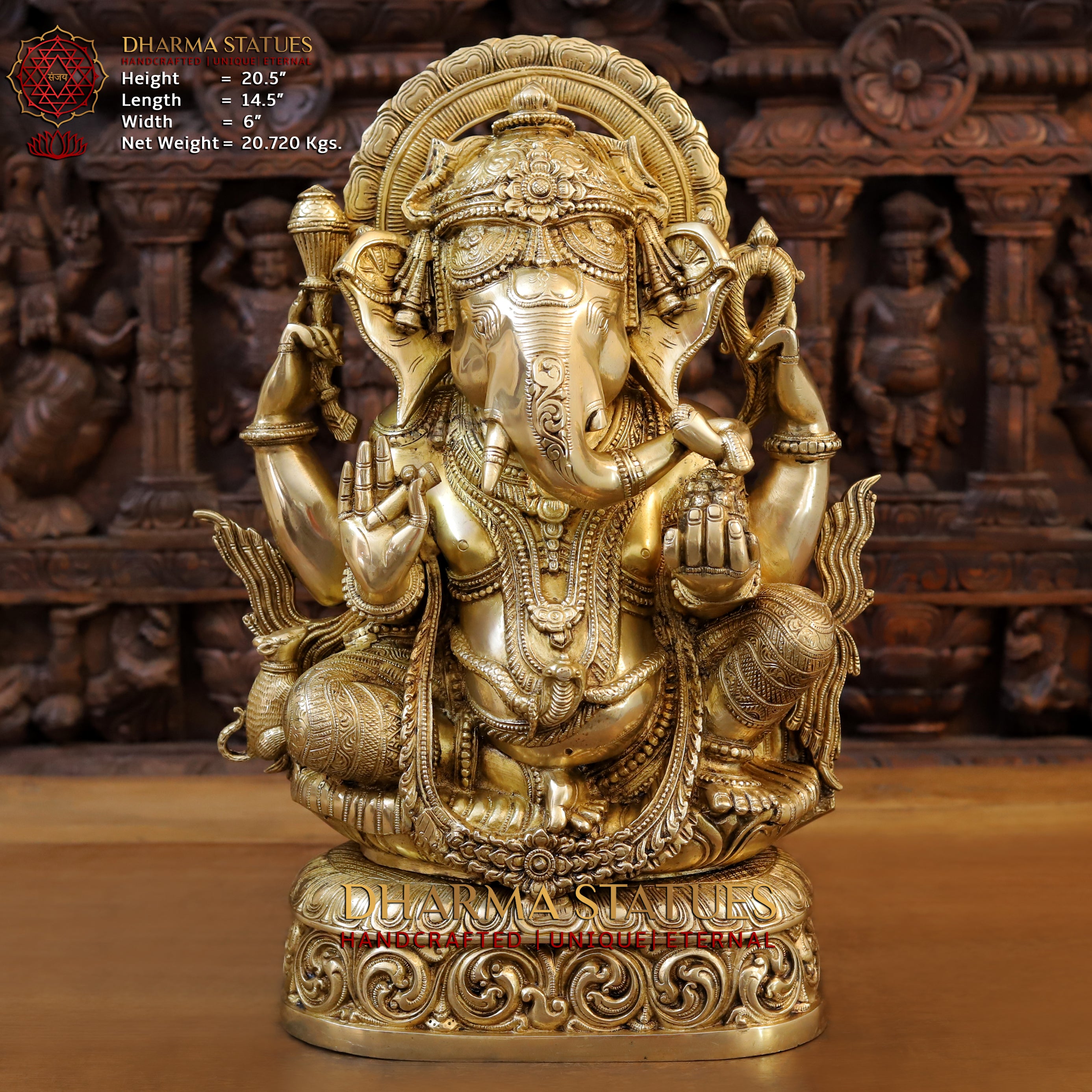 Shop Brass Ganesh with Fine Carved jewelry | Special Gold | Best Price ...