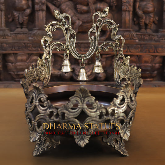 Brass Urli, Golden & Copper Finish, 12"