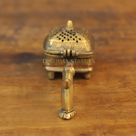 Brass Inscense Burner, Fine Golden Finish 2.5"