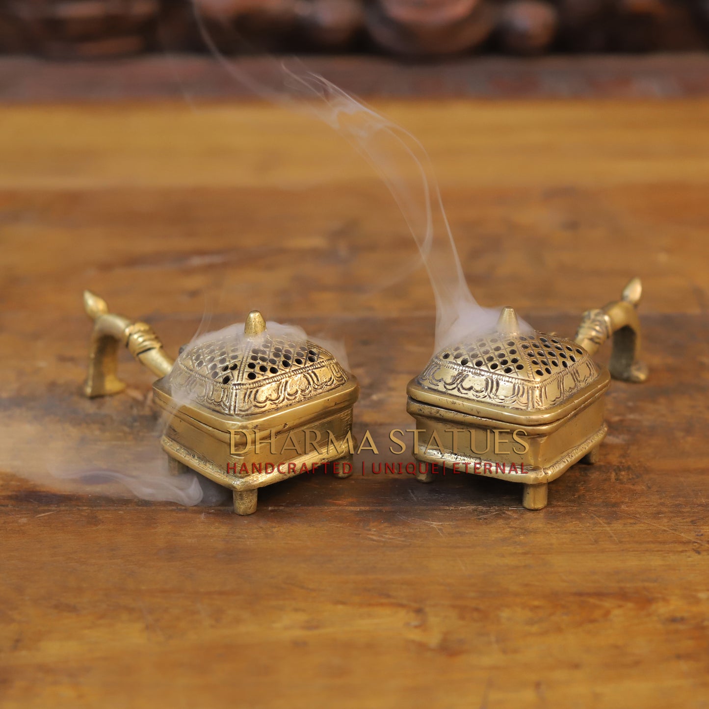 Brass Inscense Burner, Fine Golden Finish 2.5"