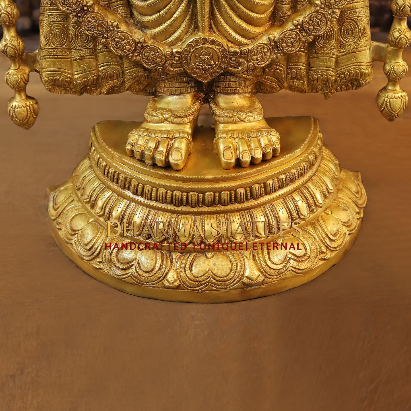 Brass Tirupati Balaji, Golden Finish, 47"