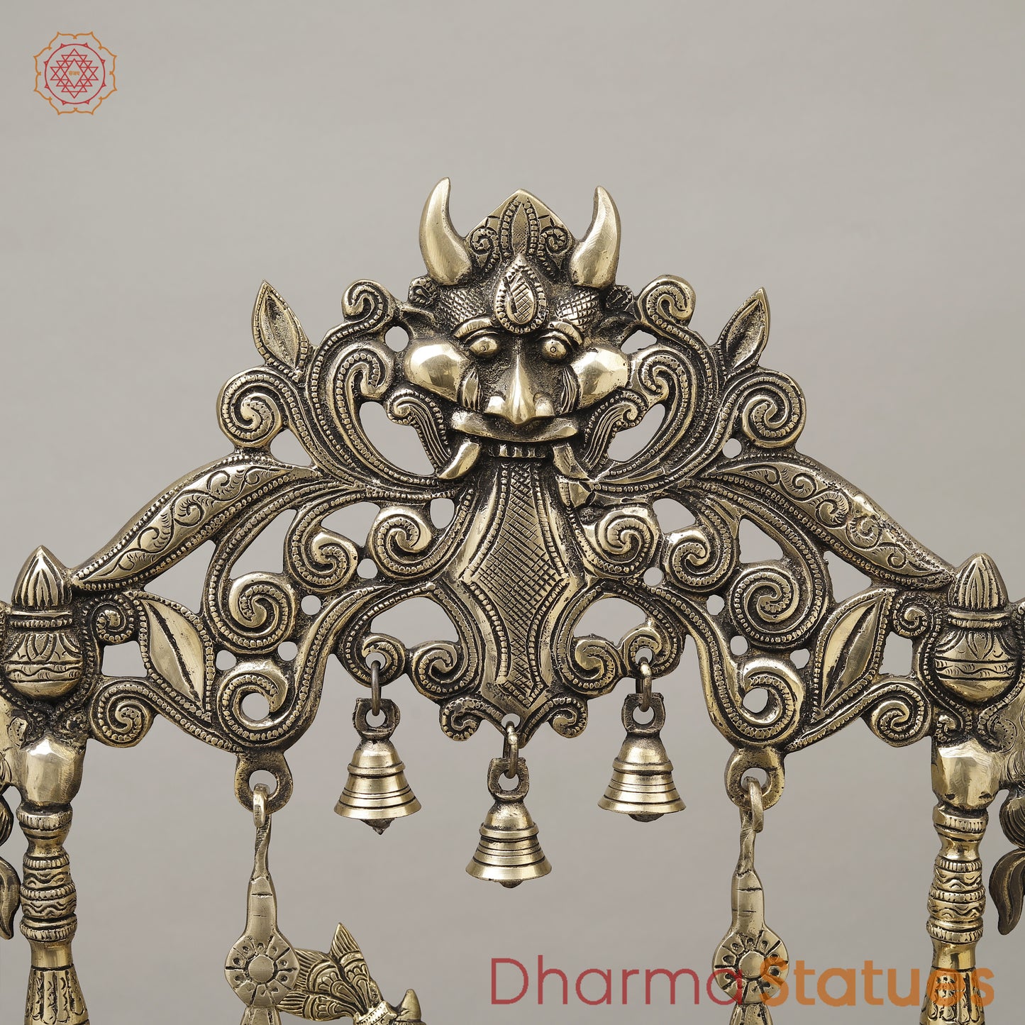 Brass Radha & Krishna Jhula, Smooth Finish, 26.5"