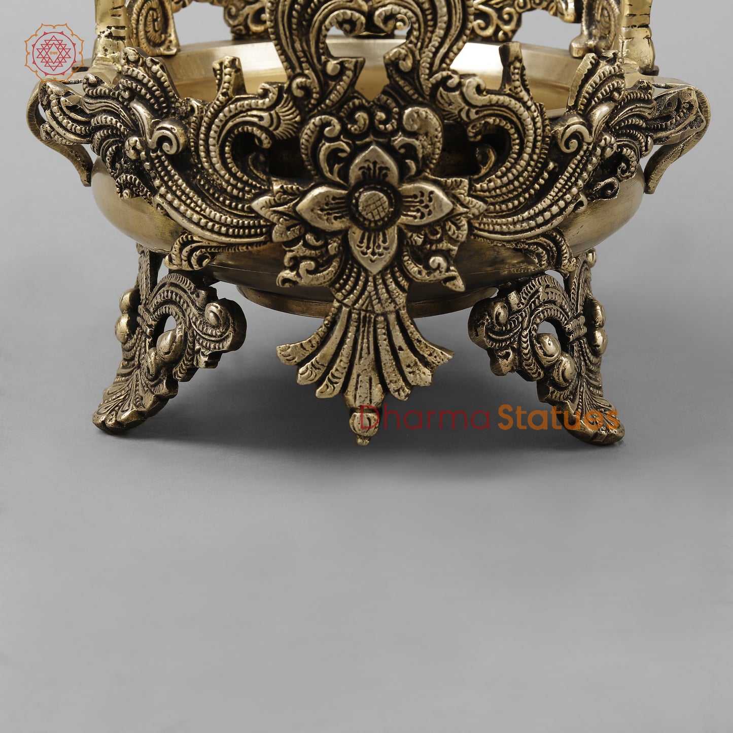 Brass elephant Urli, Smooth Finish 12”