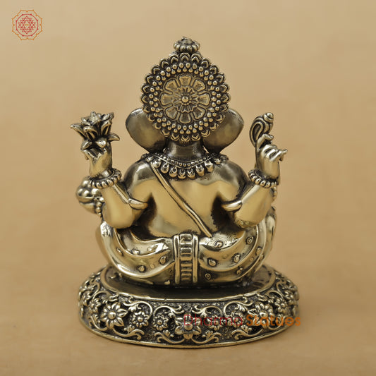 Brass Ganesh Fine, 4"