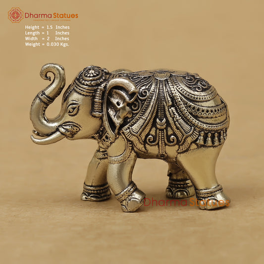 Brass Elephant Fine, 1.5"