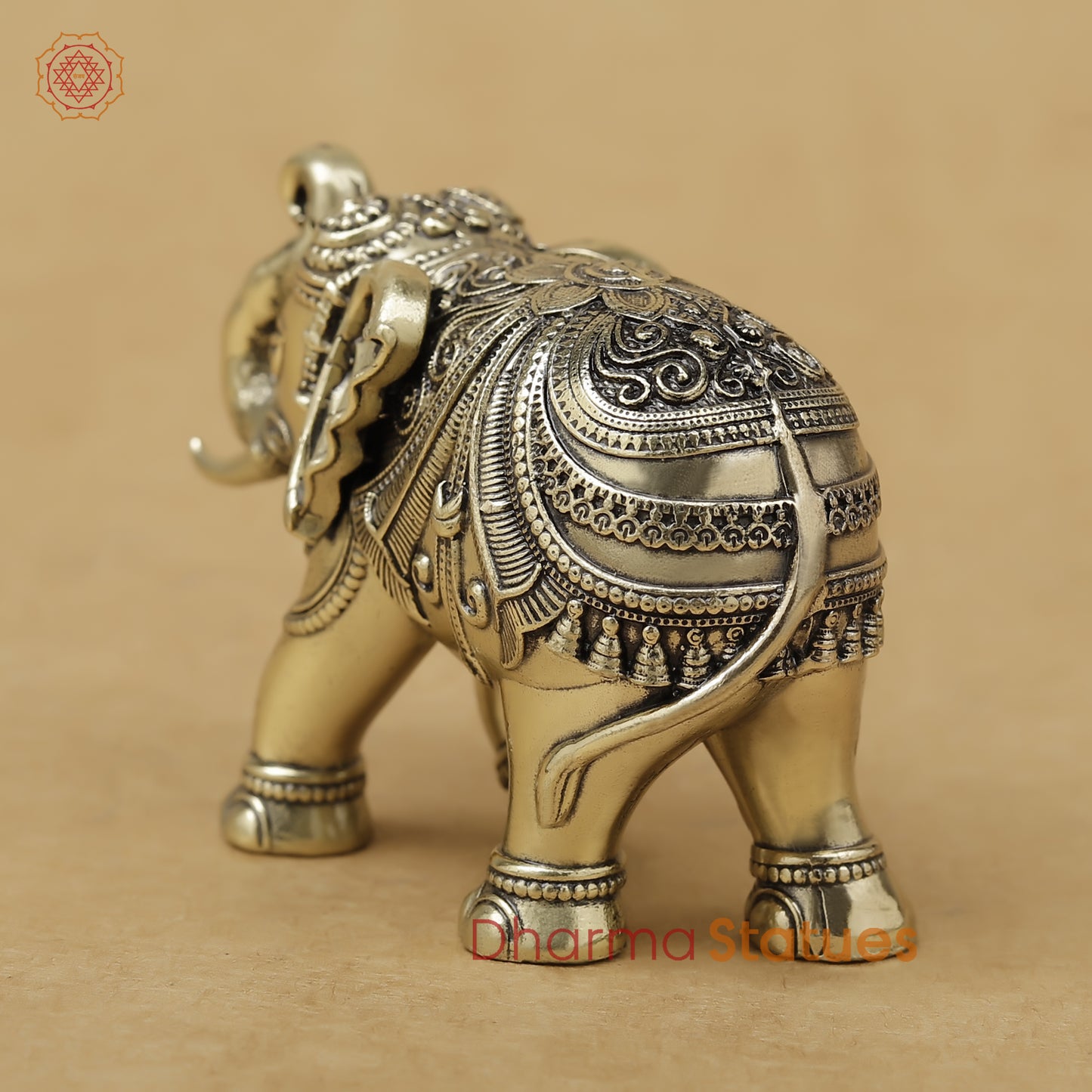 Brass Elephant Fine, 2"
