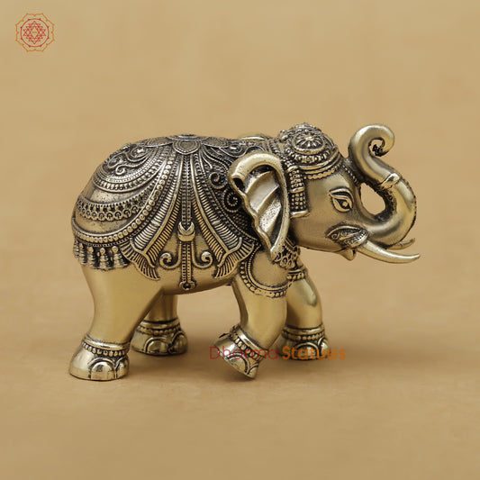Brass Elephant Fine, 2"