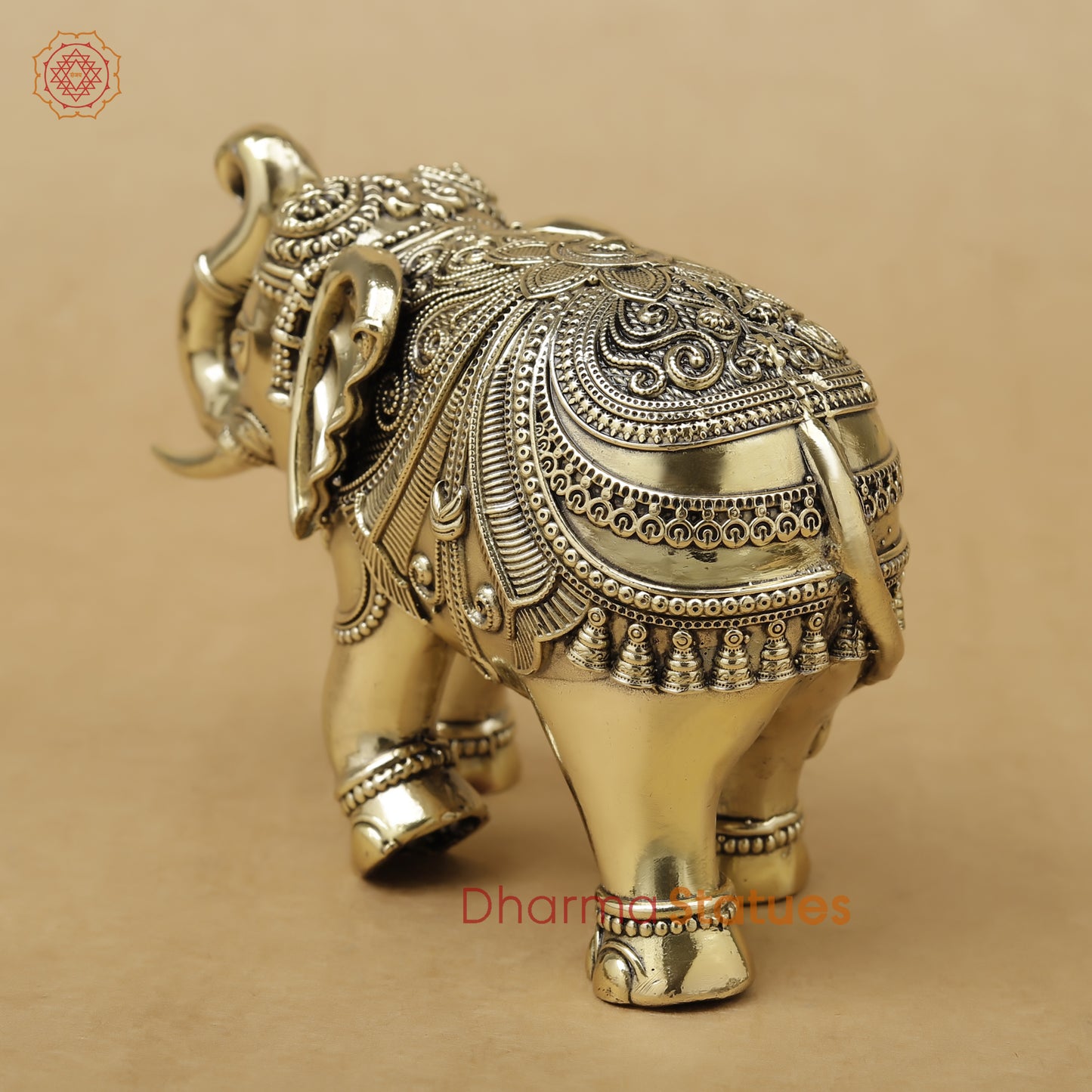 Brass Elephant Fine, 4"