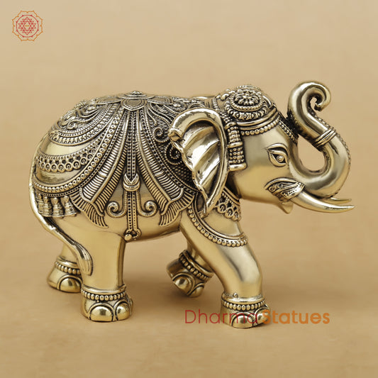 Brass Elephant Fine, 4"