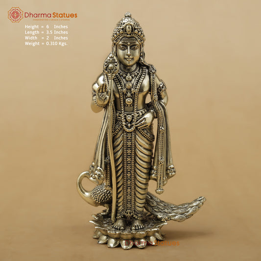 Brass Kartikeya Fine, 6"