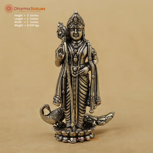 Brass Kartikeya Fine, 3"