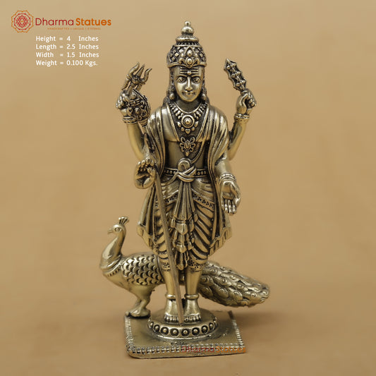 Brass Kartikeya Fine, 4"