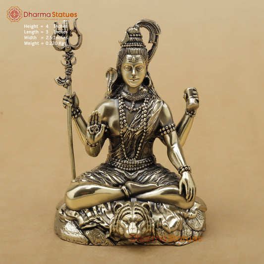 Brass Shiva Fine, 4"