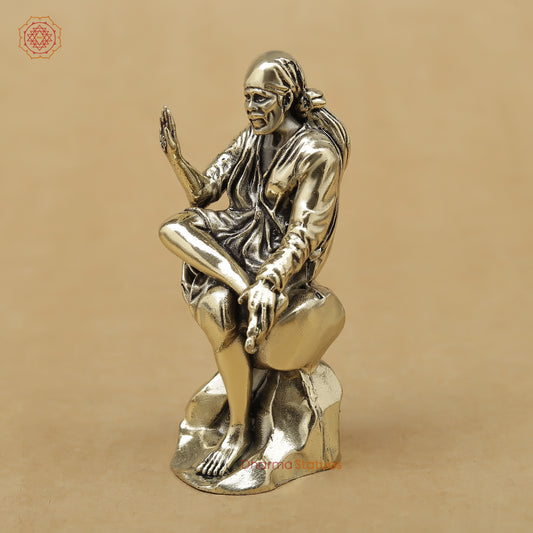 Brass Sai Baba Fine, 3"