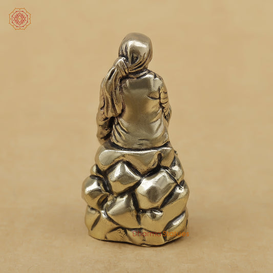 Brass Sai Baba Fine, 2.5"