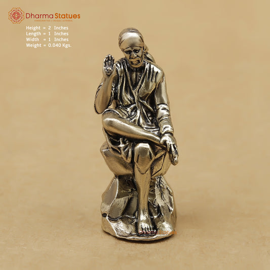 Brass Sai Baba Fine, 2"