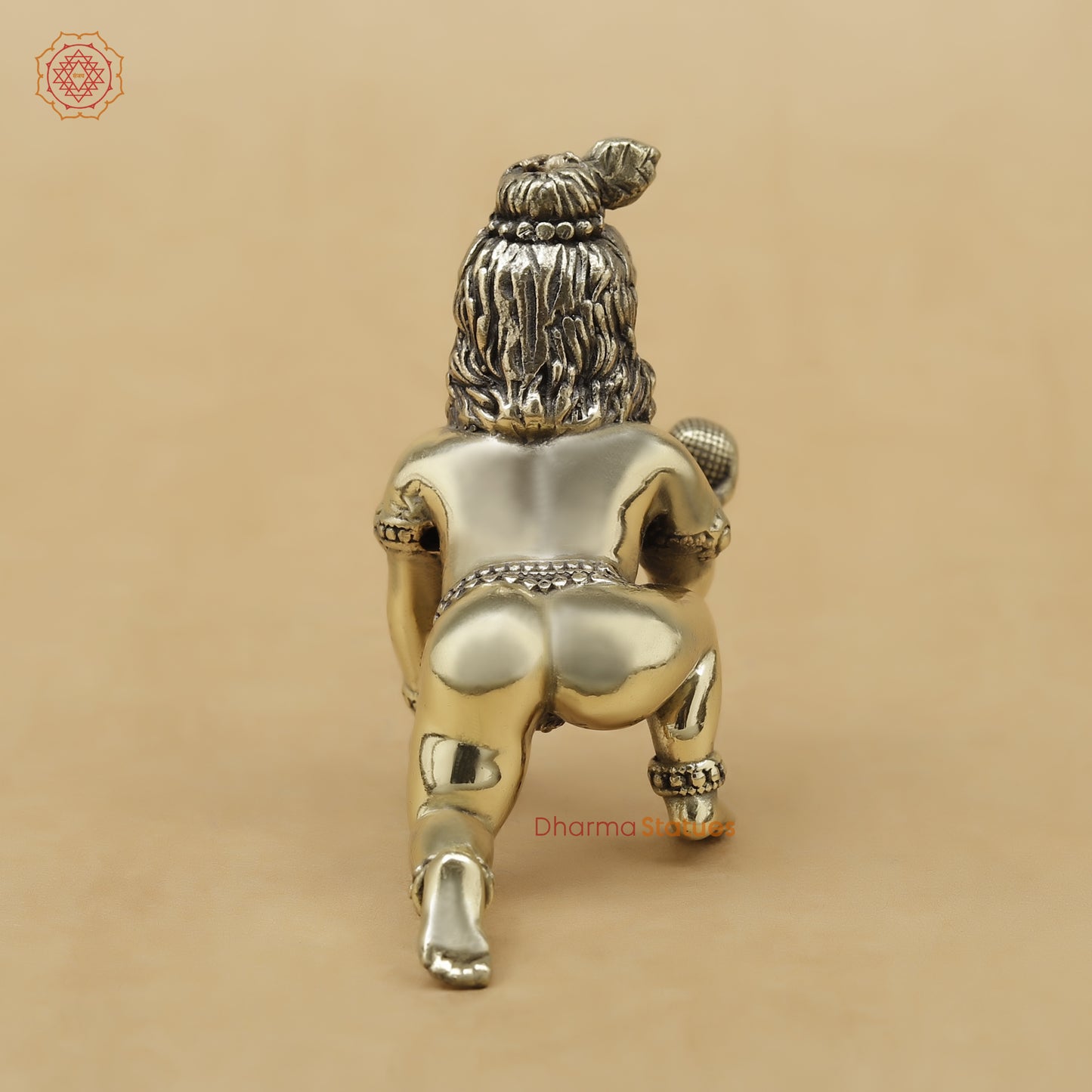 Brass Baby Krishna Fine, 3"