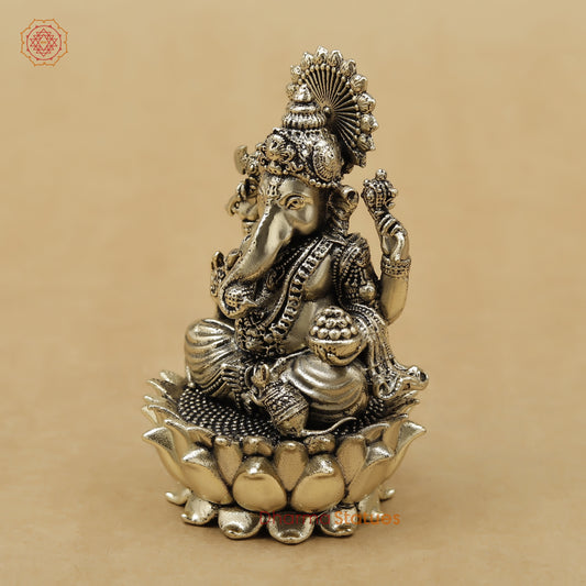 Brass Ganesh Fine, 3.5"