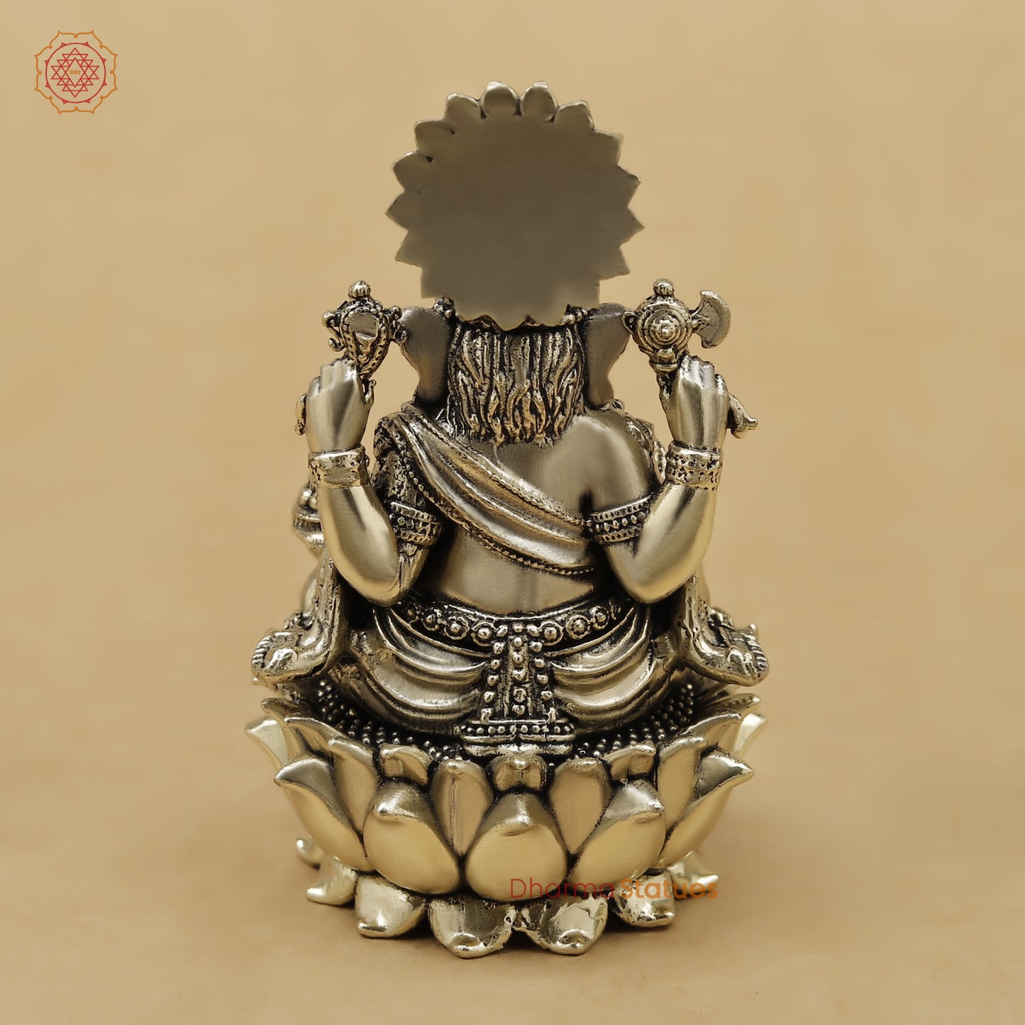 Brass Ganesh Fine, 3.5"