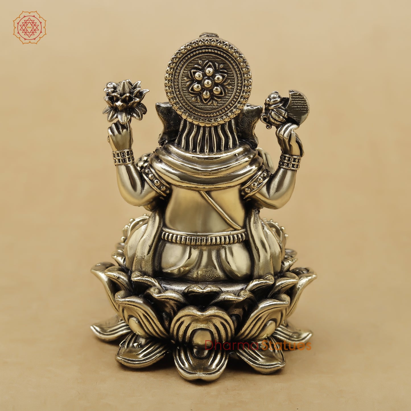 Brass Ganesh Fine, 4"