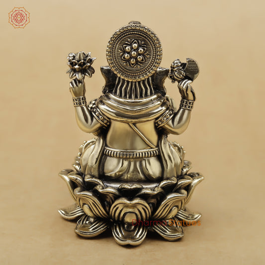 Brass Ganesh Fine, 4"