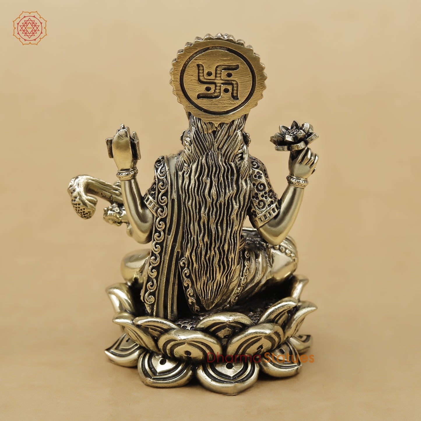Brass Saraswati Fine, 4"