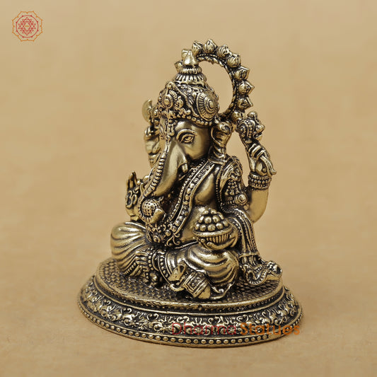 Brass Ganesh Fine, 3"