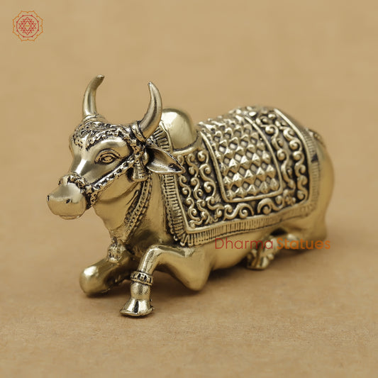 Brass Nandi, 2"