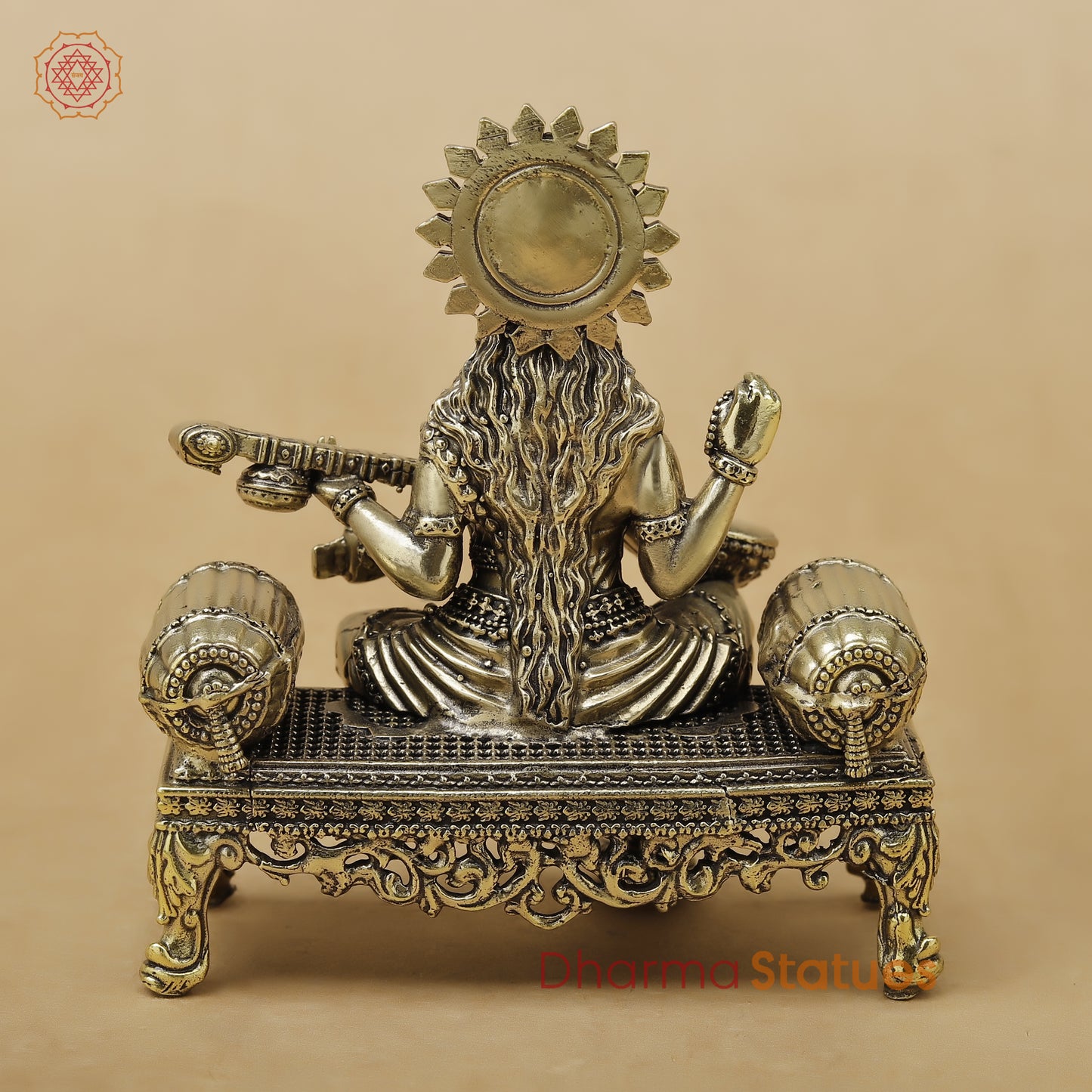 Brass Saraswati Fine, 4"