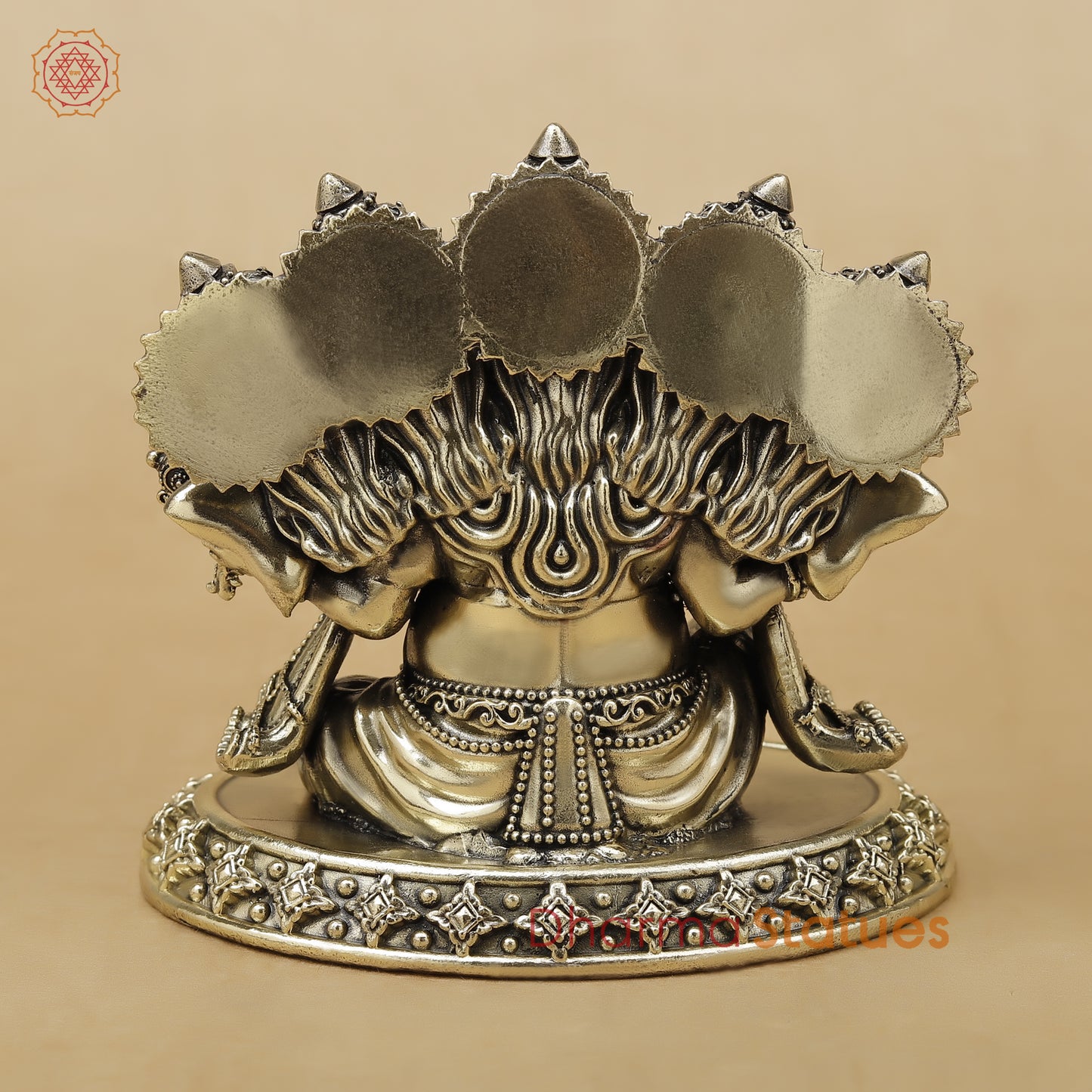 Brass Panchmukhi Ganesh Fine, 4.5"