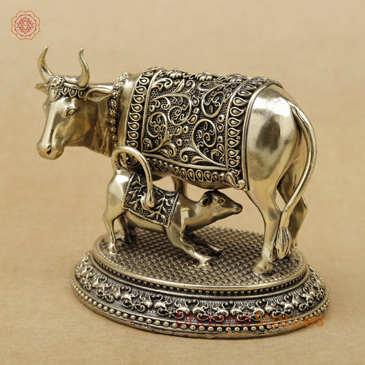 Brass Cow and Calf Fine, 3.5"