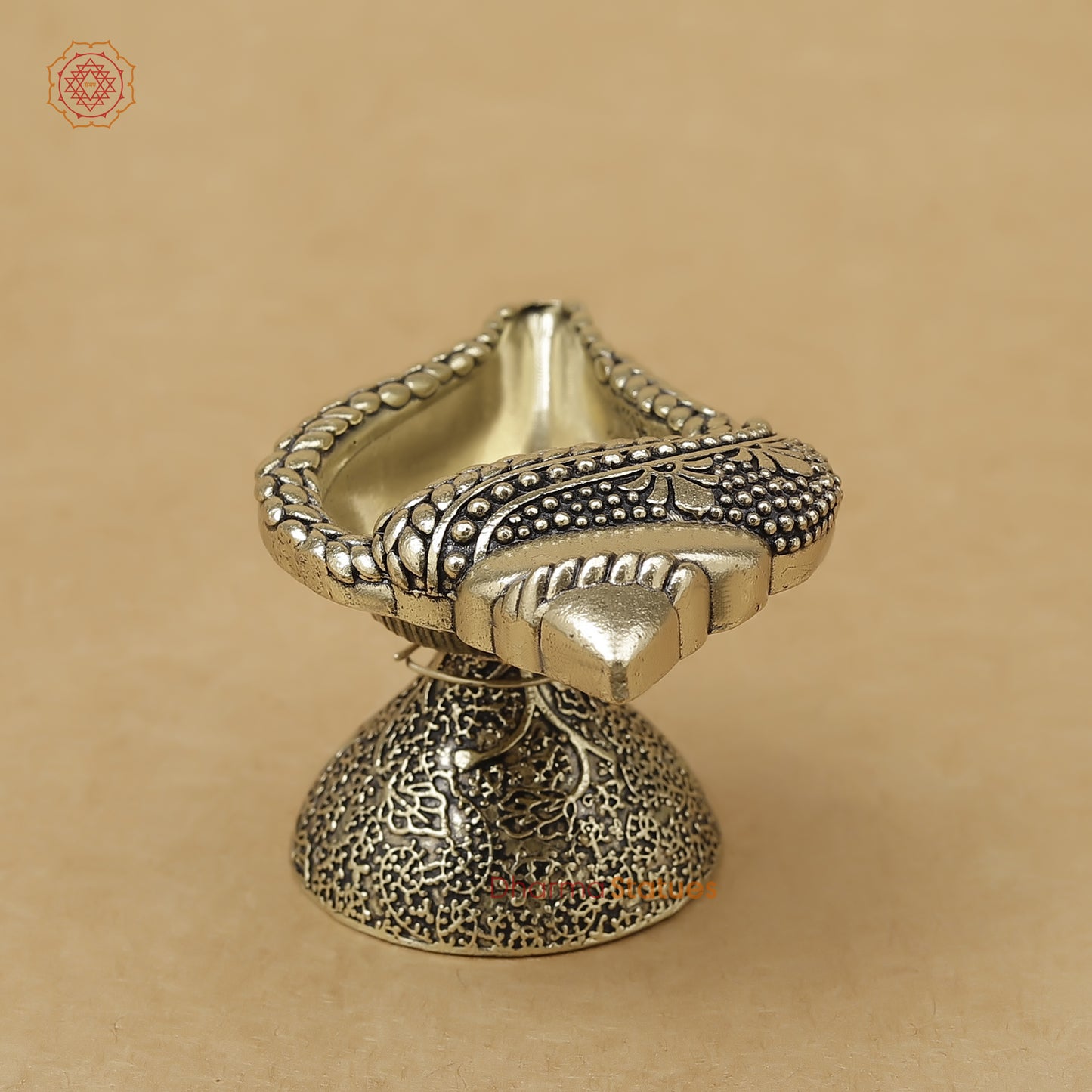 Brass Shankh Diya Fine, 1.5"