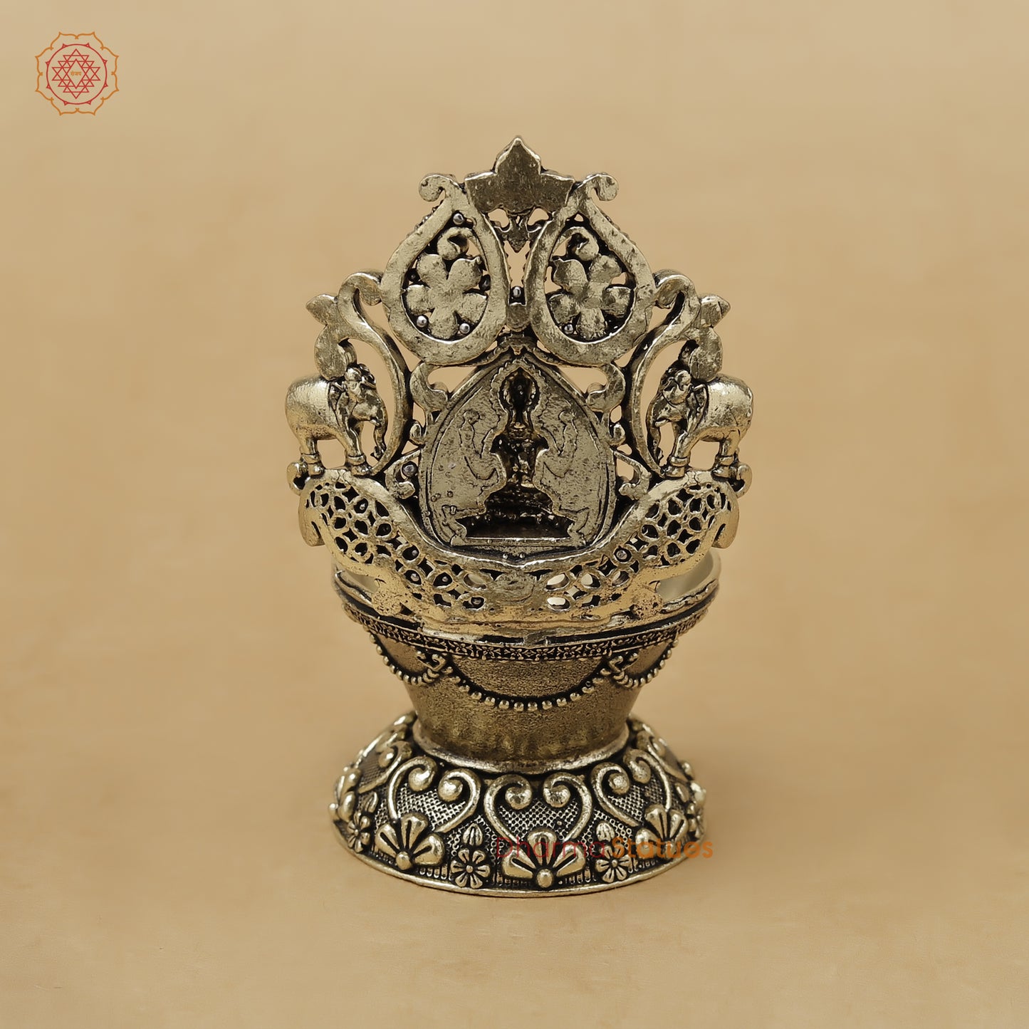 Brass Laxmi Diya Fine, 4"