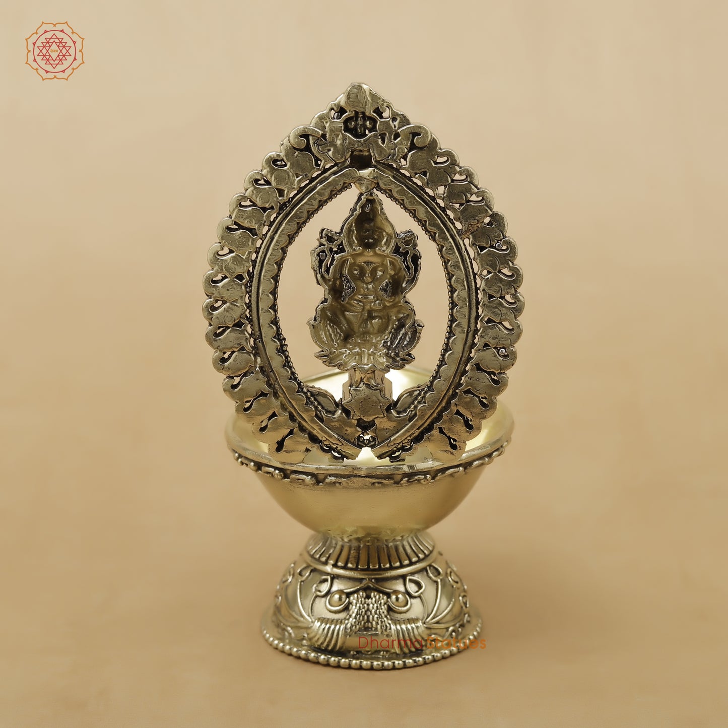 Brass Laxmi Diya Fine, 5.5"