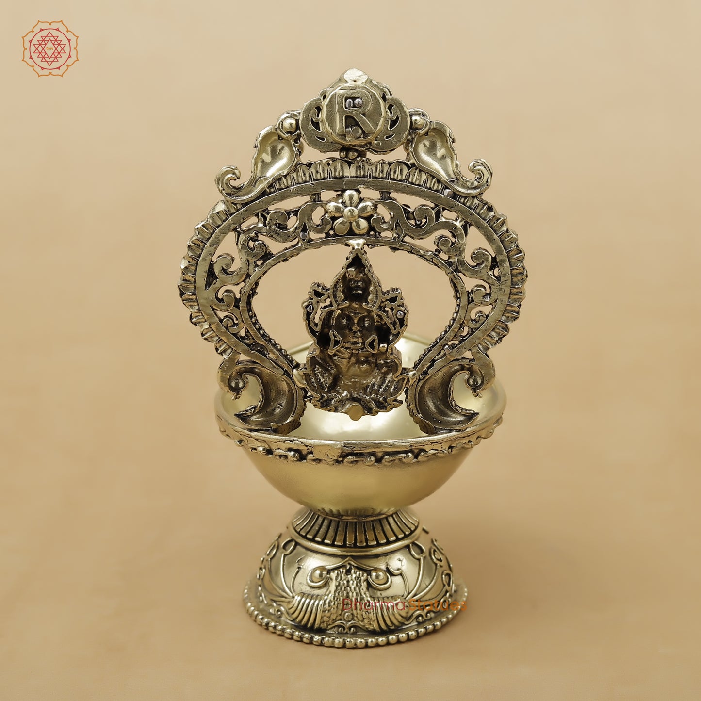 Brass Laxmi Diya Fine, 5.5"